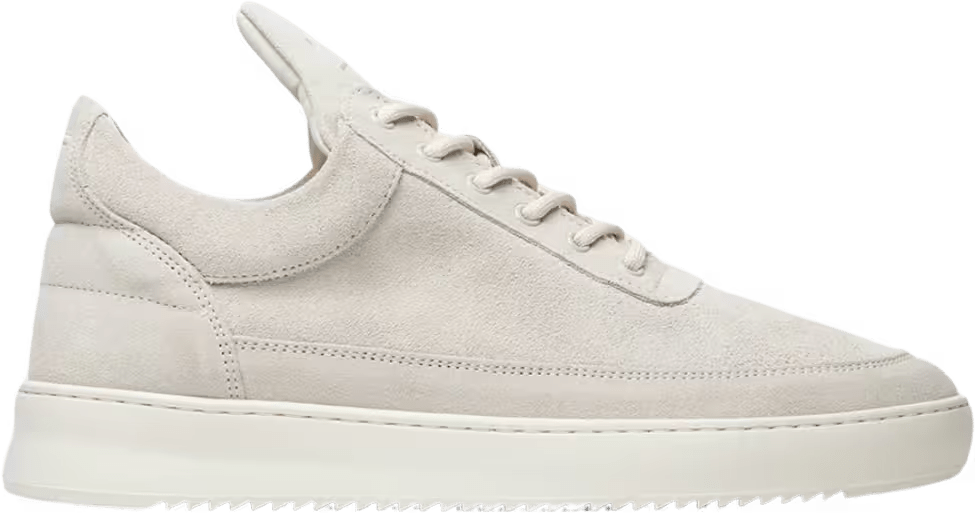 Filling Pieces Low Top Suede Organic Off White