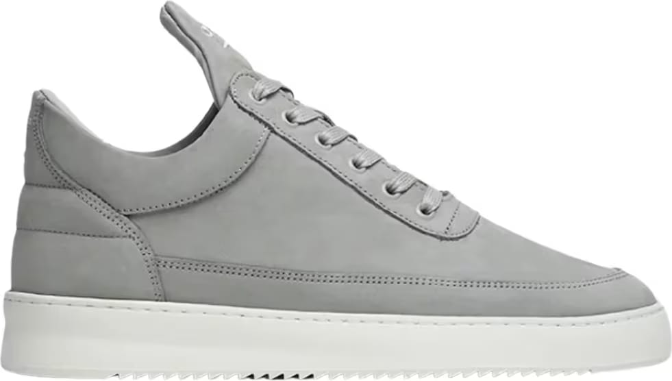 Filling Pieces Low Top Ripple Nubuck Cement Grey