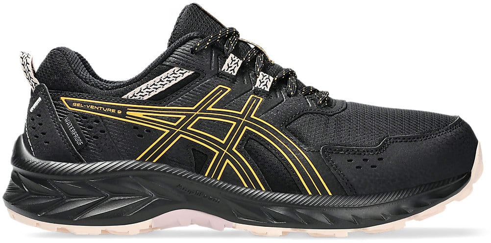 ASICS Gel-Venture 9 Waterproof Black Stadium Orange (Women's)