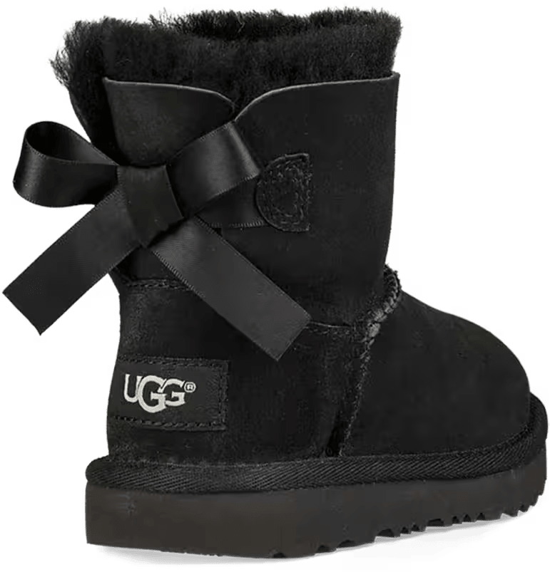 UGG Mini Bailey Bow II Boot Black (Toddler)