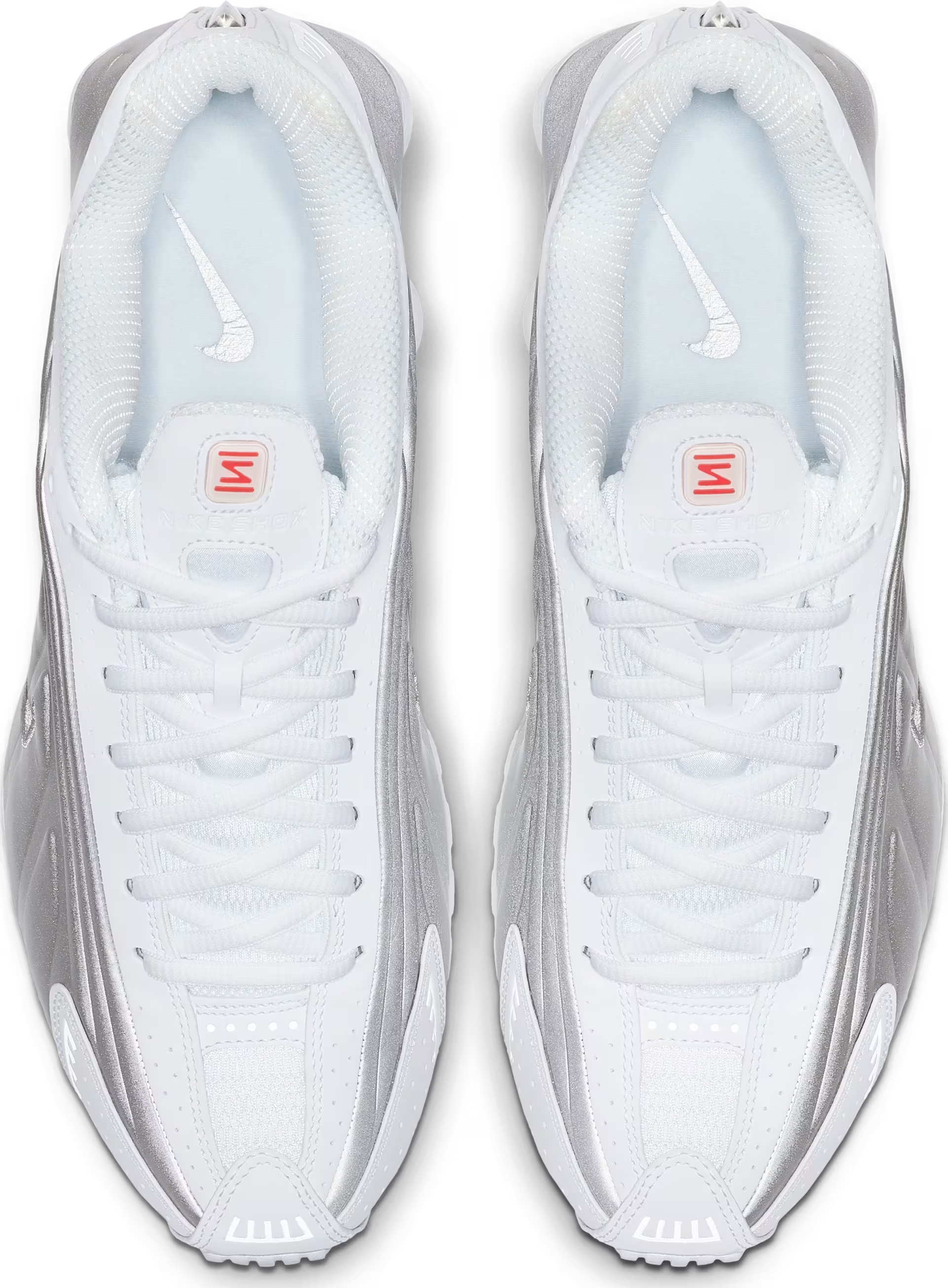 Nike Shox R4 White Metallic Silver