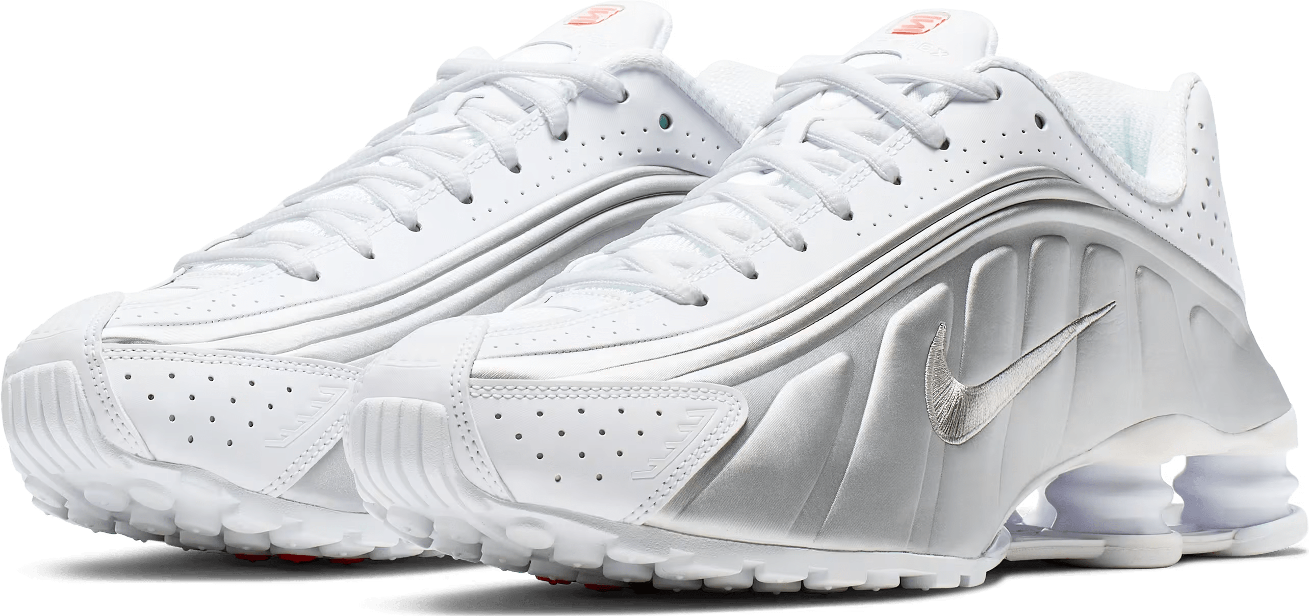 Nike Shox R4 White Metallic Silver