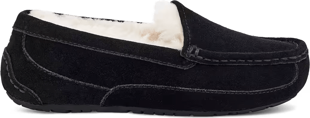 UGG K Ascot Black Suede