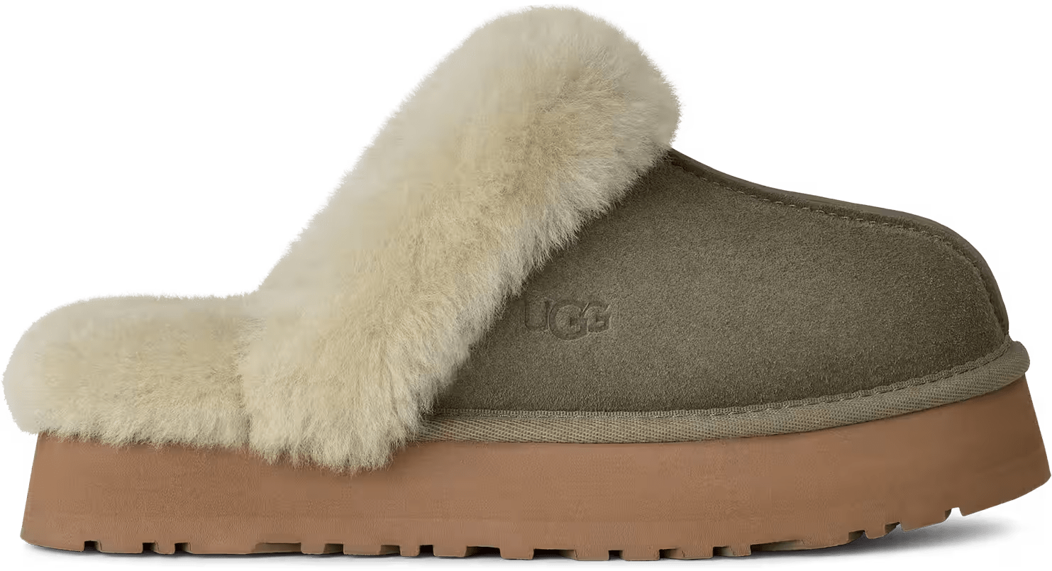 UGG Disquette Slipper Moss Green Muted Brass (Women's)