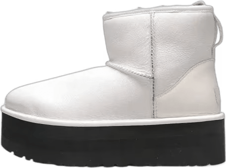 UGG Classic Mini Platform Matte Boot Ultra Matte White