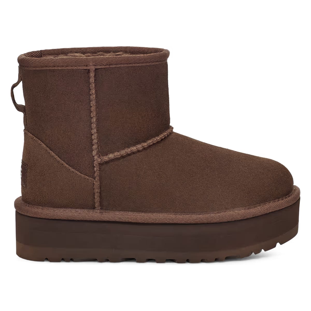 UGG Classic Mini Platform Laars Kids "Burnt Cedar"