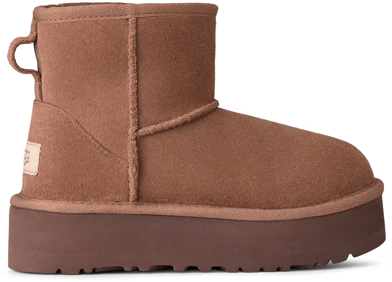 UGG Classic Mini Platform-Laars Rocky Oak