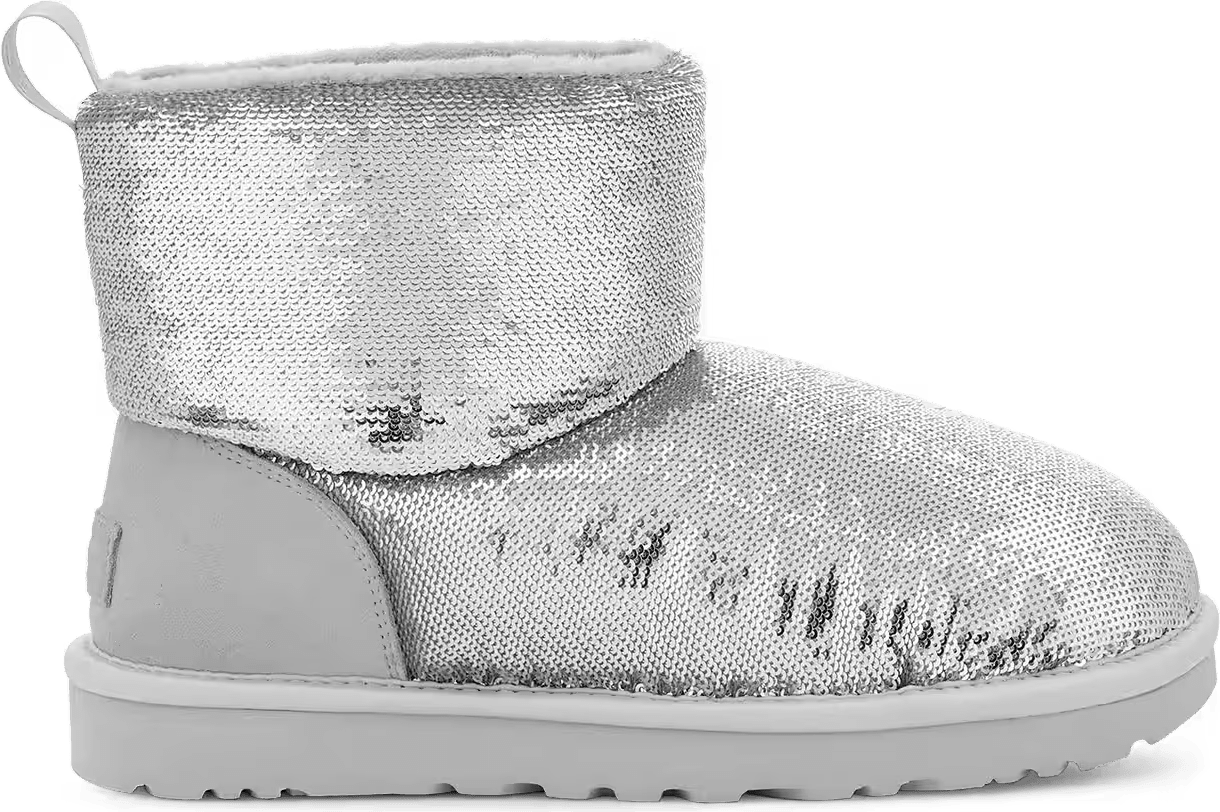 UGG Classic Mini Mirror Ball-Laars Silver