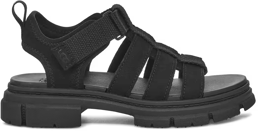 UGG Ashton Multistrap Sandal Black (Kids)