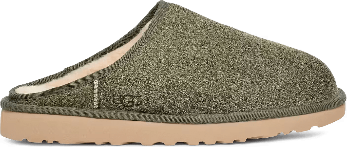 UGG Classic Shaggy Suede-Instapper Deep Shade