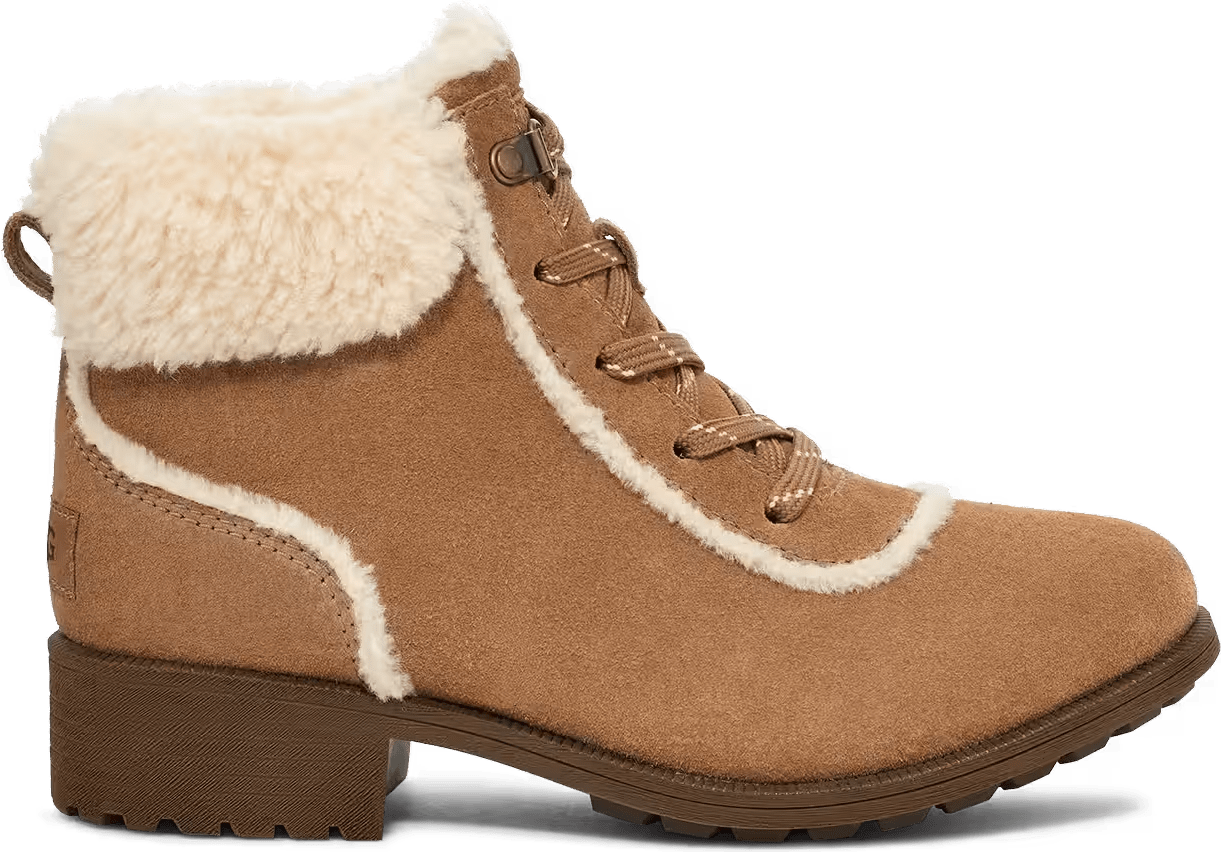 UGG Bodie Fur Lace Chestnut