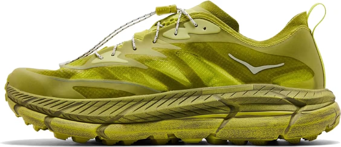 Hoka x Satisfy One Mafate Speed 4 Lite Sulfur