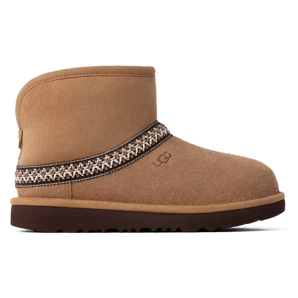 UGG Classic Mini Crescent Laars Kids "Chestnut"