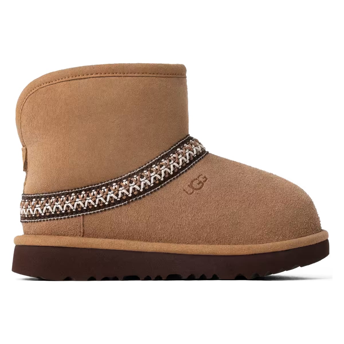 UGG Classic Mini Crescent Laars Kids "Chestnut"