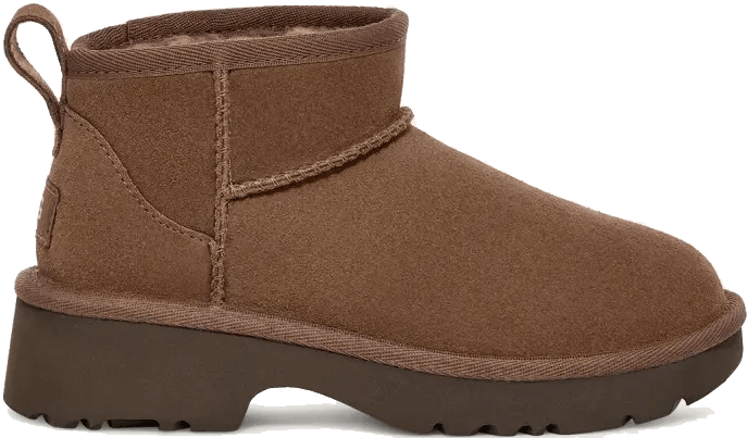 UGG Classic Ultra Mini New Heights Laars Kids "Hickory"