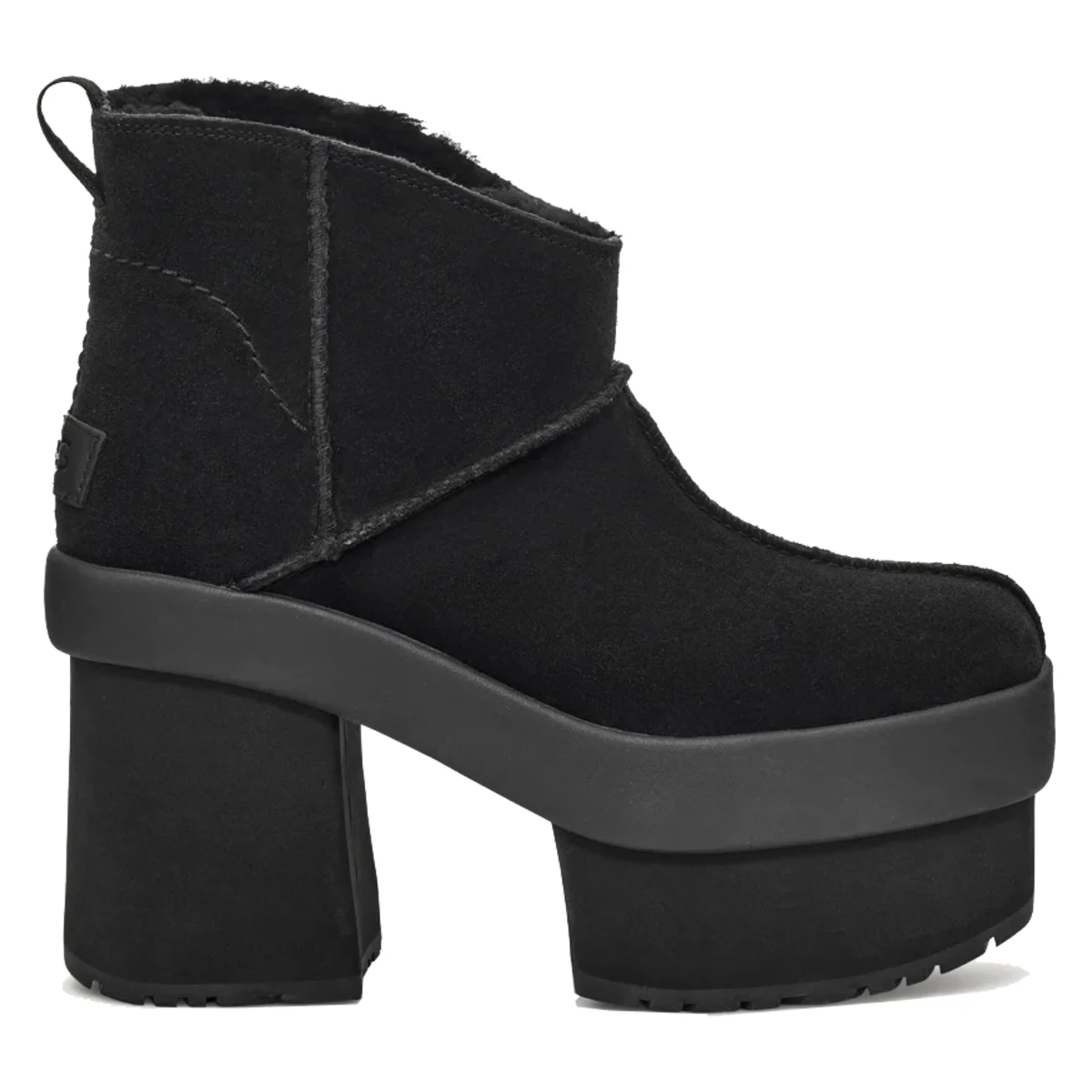 Ugg Platform Mini New Heights Laars Dames "Black"
