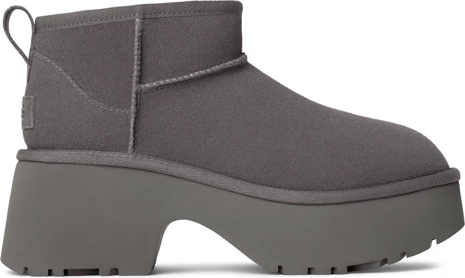 UGG Classic Ultra Mini New Heights-Laars Charcoal