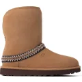 UGG Classic Short Crescent Laars Dames "Chestnut"