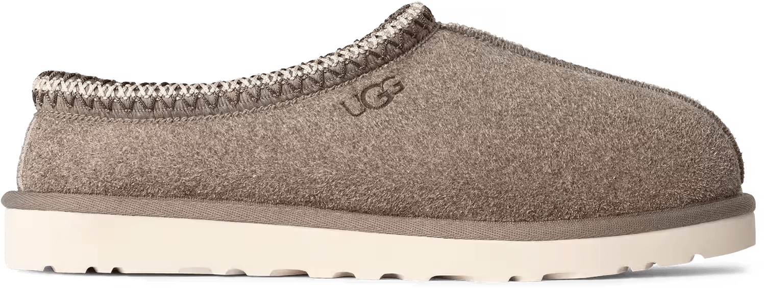 UGG Tasman Shaggy Suede Slipper Smoke Plume
