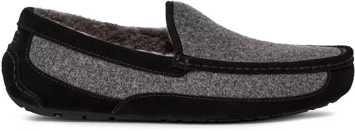 UGG Ascot Wool II-Pantoffel Black