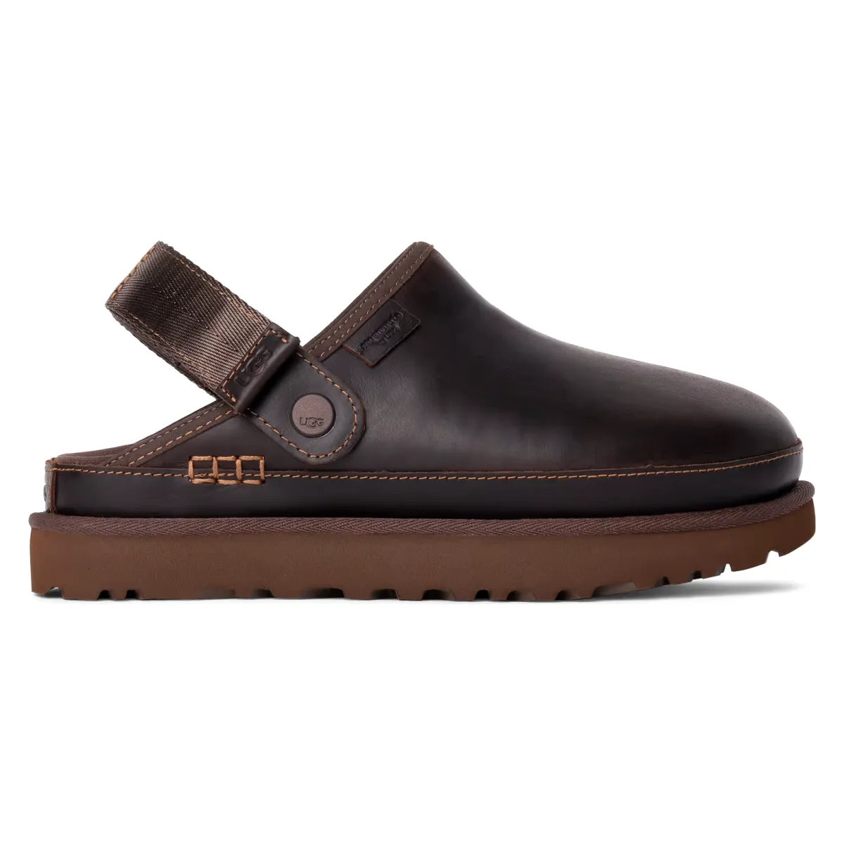 UGG Goldenstar Clog Leather Regen Ironwood (Women's)