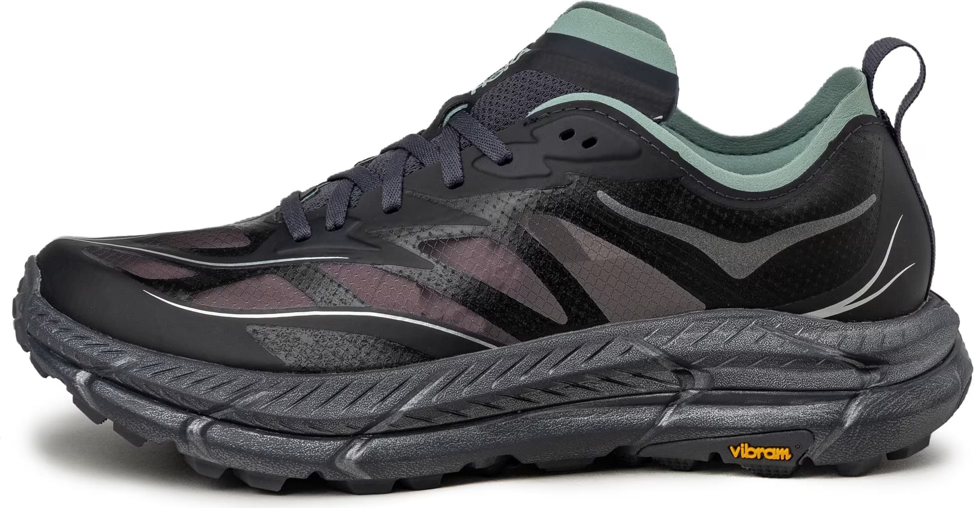 Hoka Mafate Speed 4 Lite charcoal grey / jade