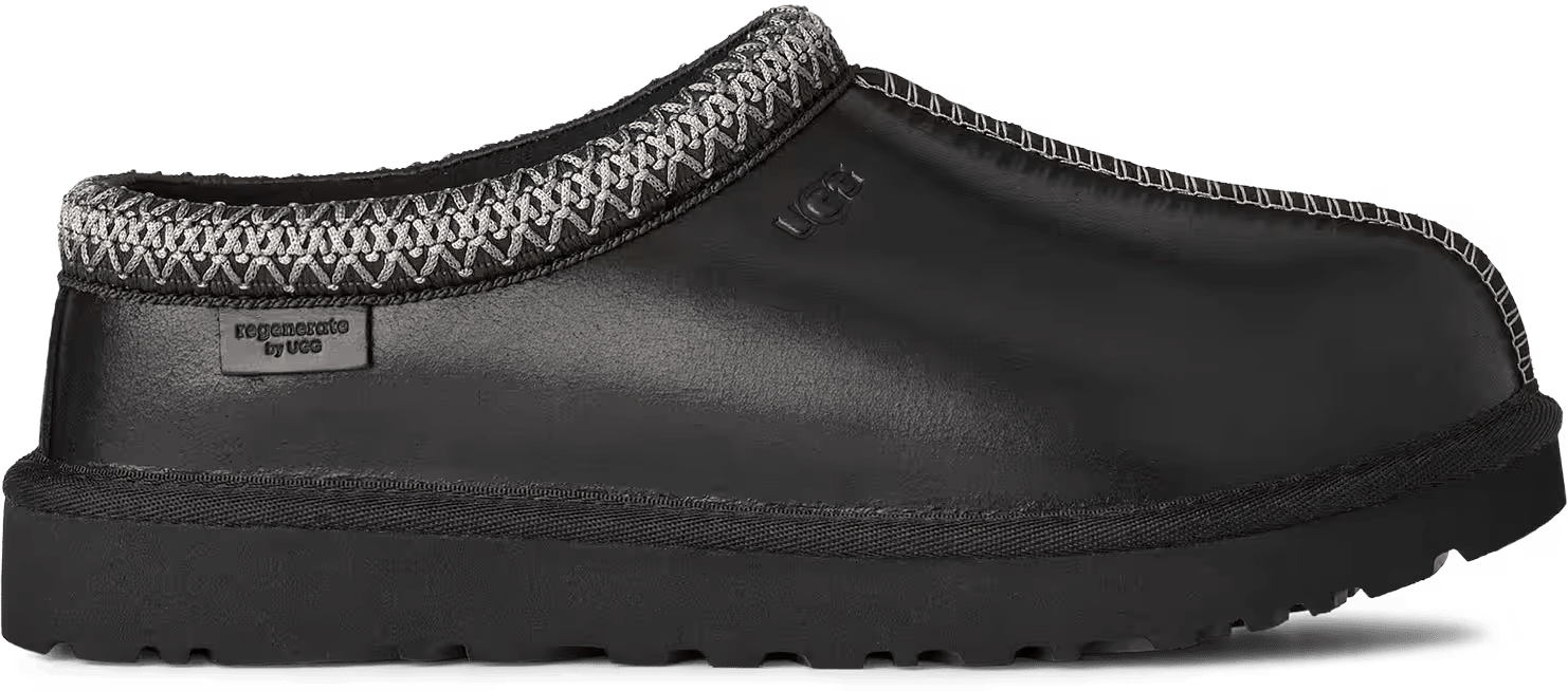 UGG Tasman LTHR Regen Slipper Black (Women's)