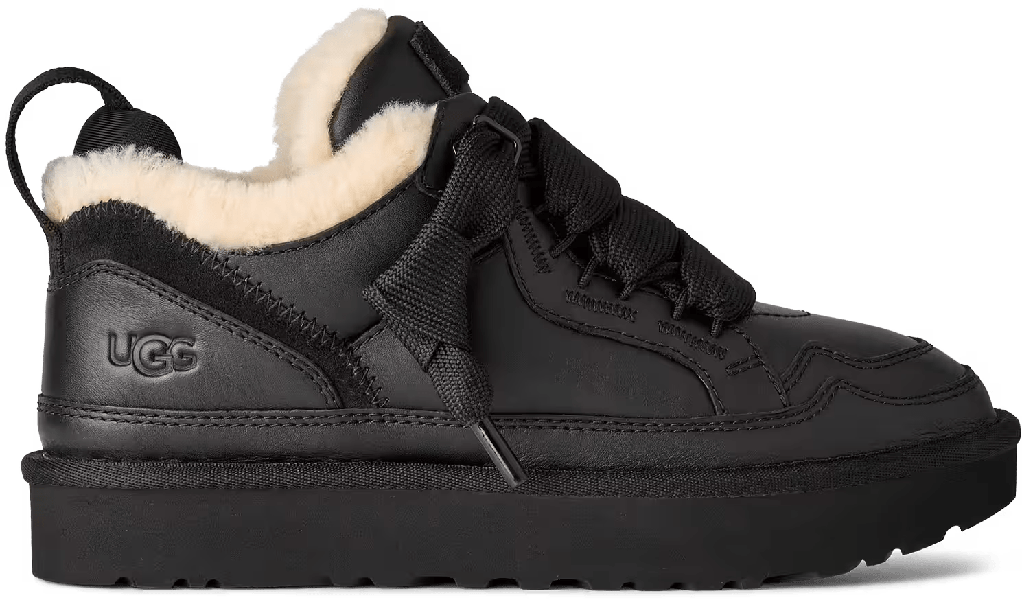 UGG Lowmel LTHR Dames "Black"