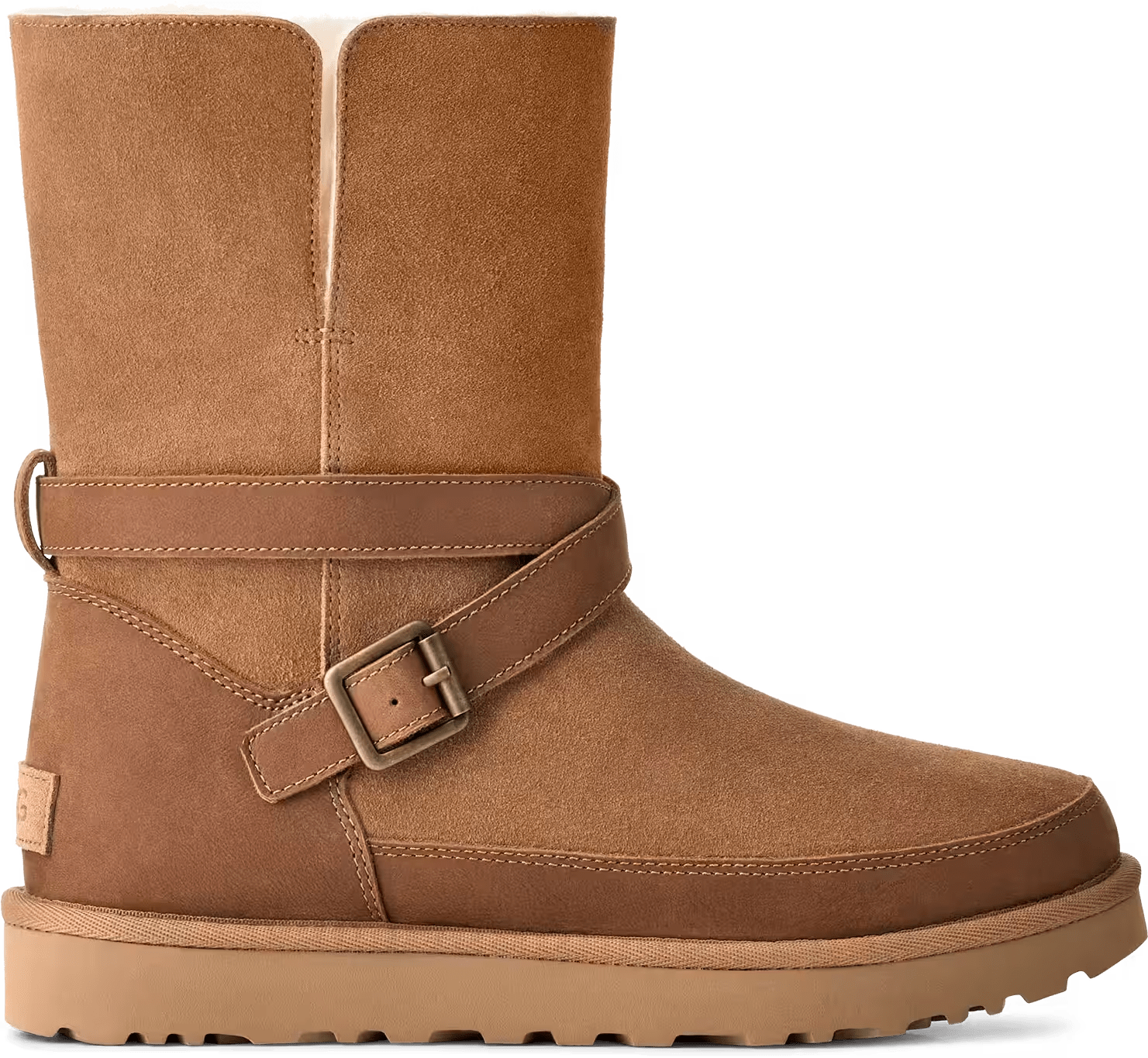 UGG Classic Short Bellina Belted Boot Chestnut
