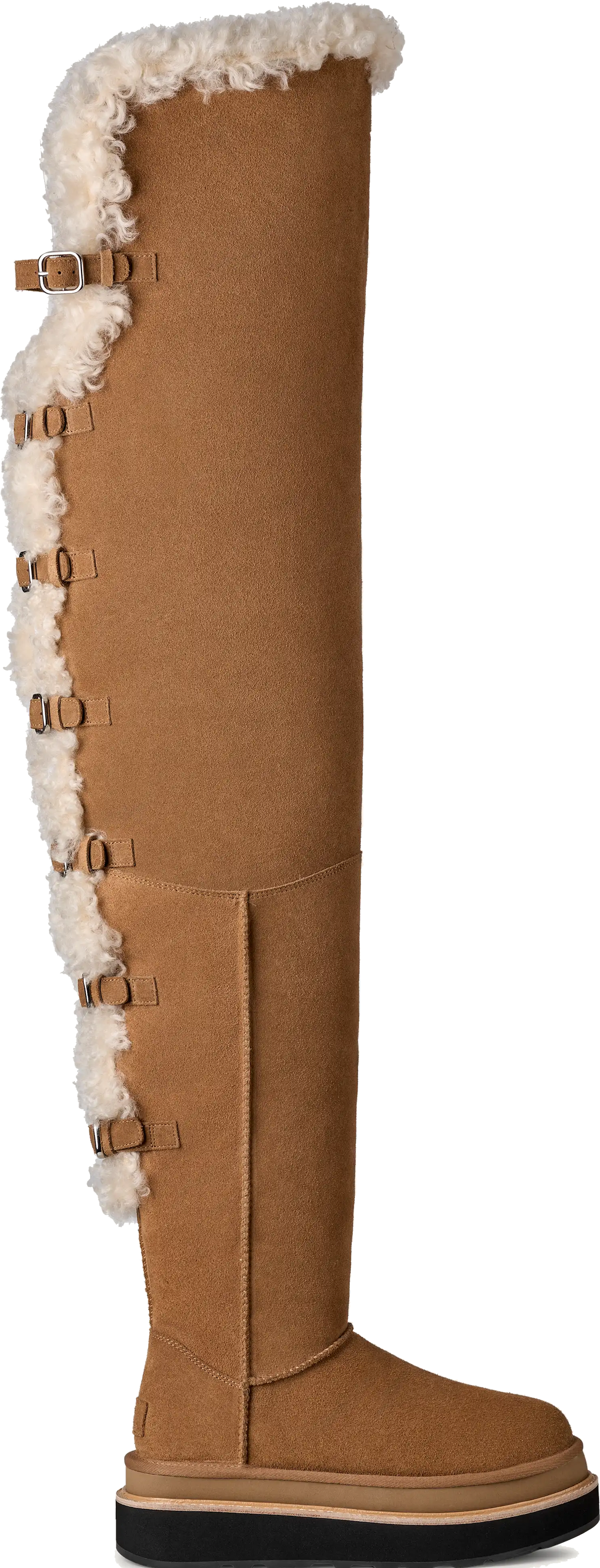 sacai x UGG Thigh High Laars Dames "Chestnut"