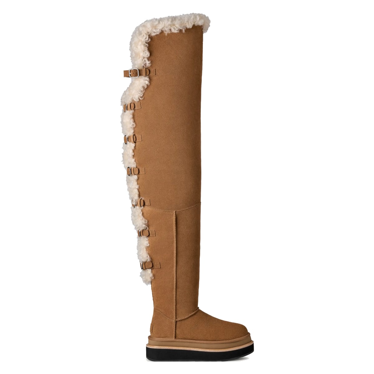 sacai x UGG Thigh High Laars Dames "Chestnut"
