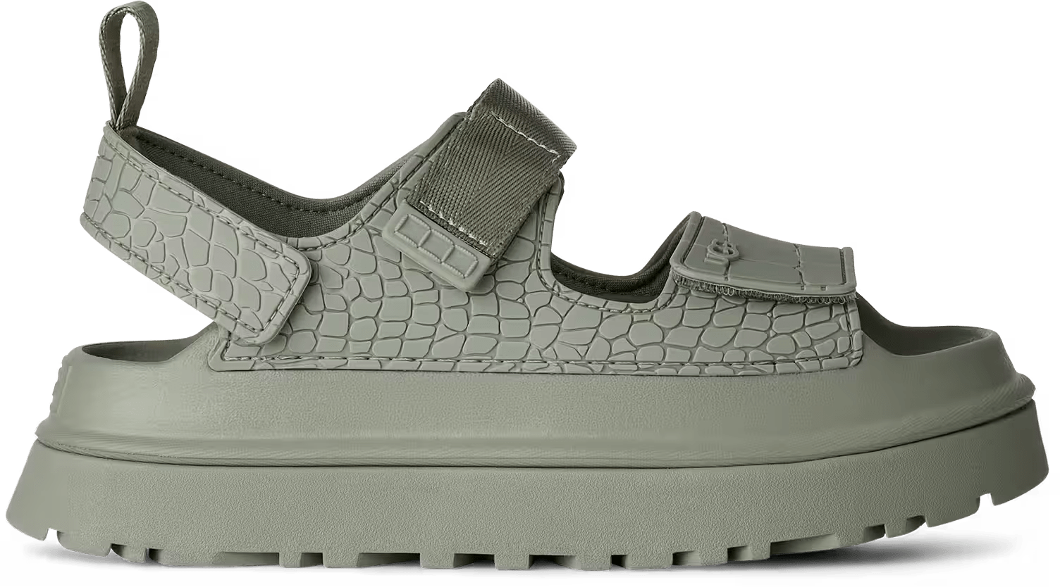 UGG GoldenGlow Embossed-Sandaal Artichoke