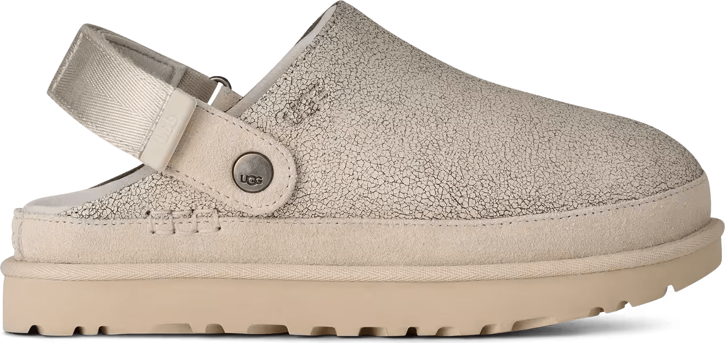UGG Goldenstar Crackle Clog Crackle White (Women's)