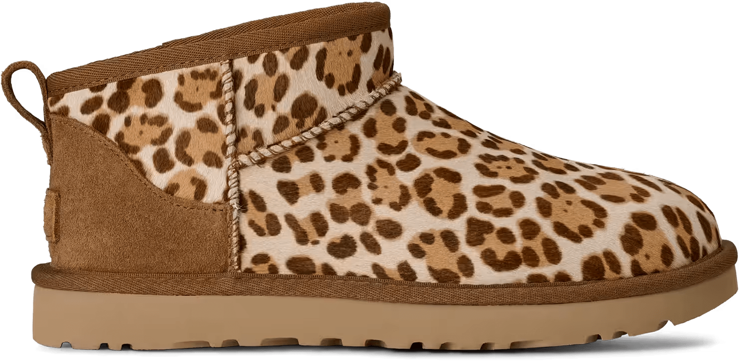 UGG Classic Ultra Mini Plains Laars Dames "Leopard"