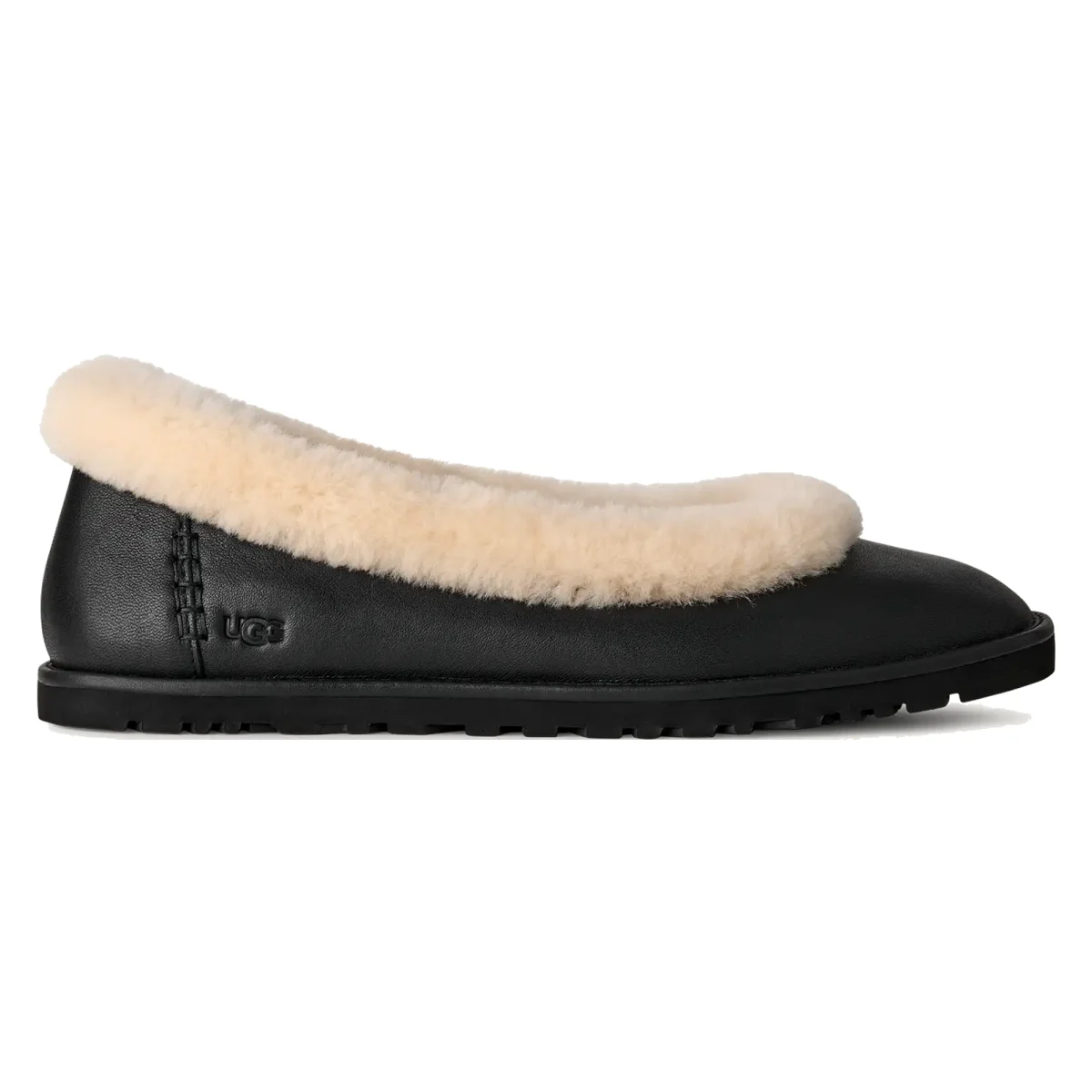 UGG Zora Leren Ballerina's Dames "Black"