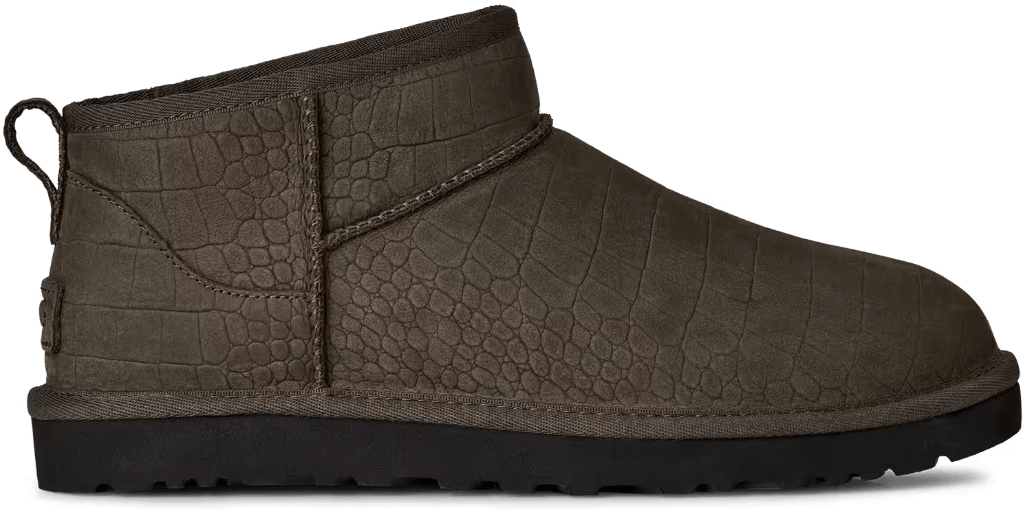 UGG Classic Ultra Mini Embossed Laars Dense Smoke