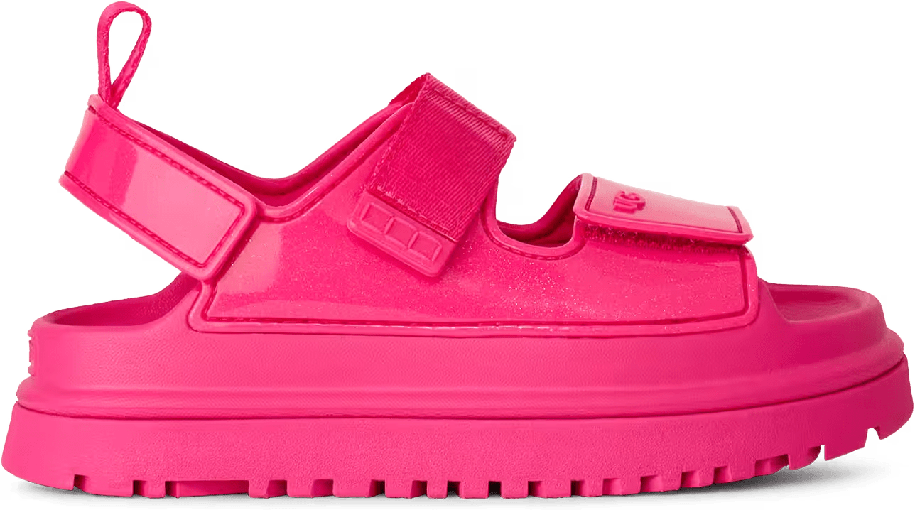 UGG GoldenGlow Glossy Sparkles-Sandaal Deep Coral