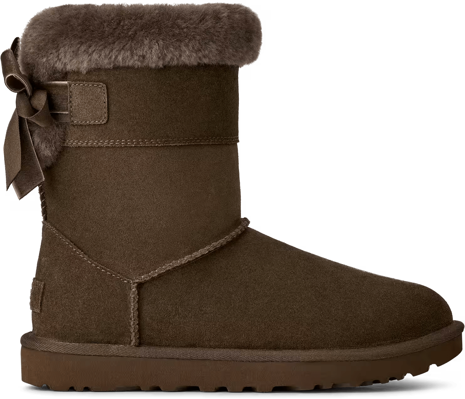 UGG Short Bailey Mixed Bow Dark Toffee