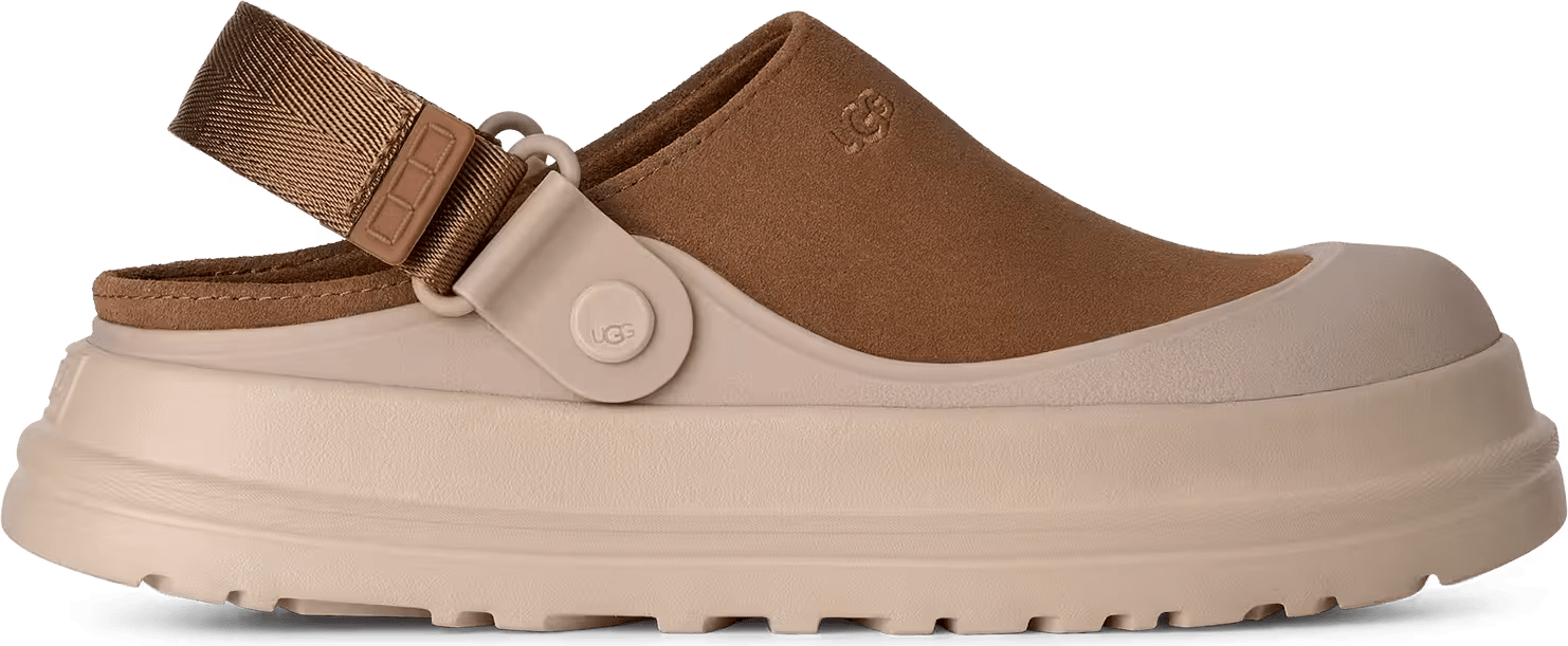 UGG GoldenGlow Suède Klomp Chestnut