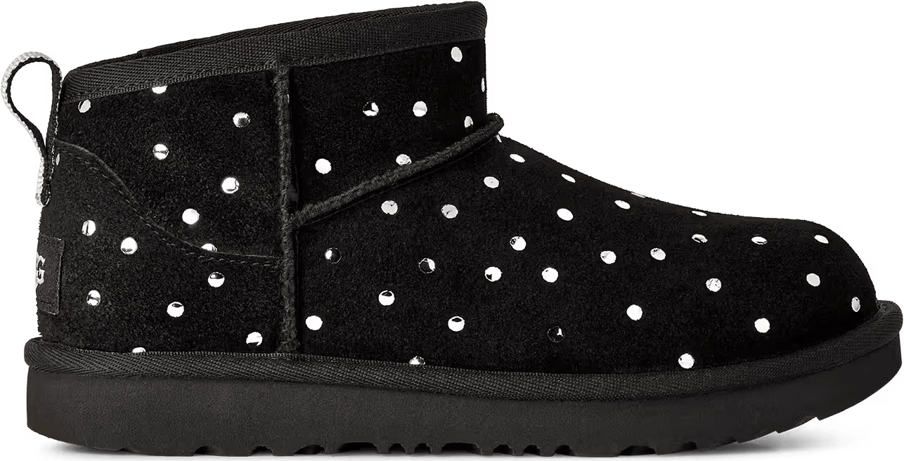 UGG Classic Ultra Mini Shiny Dots Boot Black