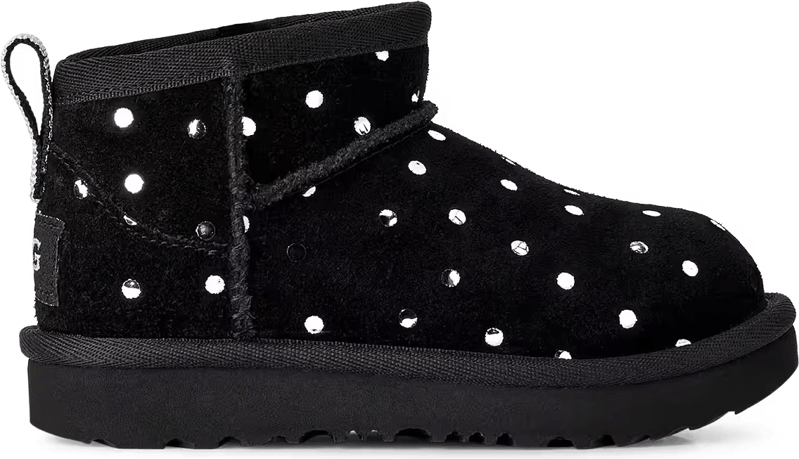 UGG Classic Ultra Mini Shiny Dots Boot Black