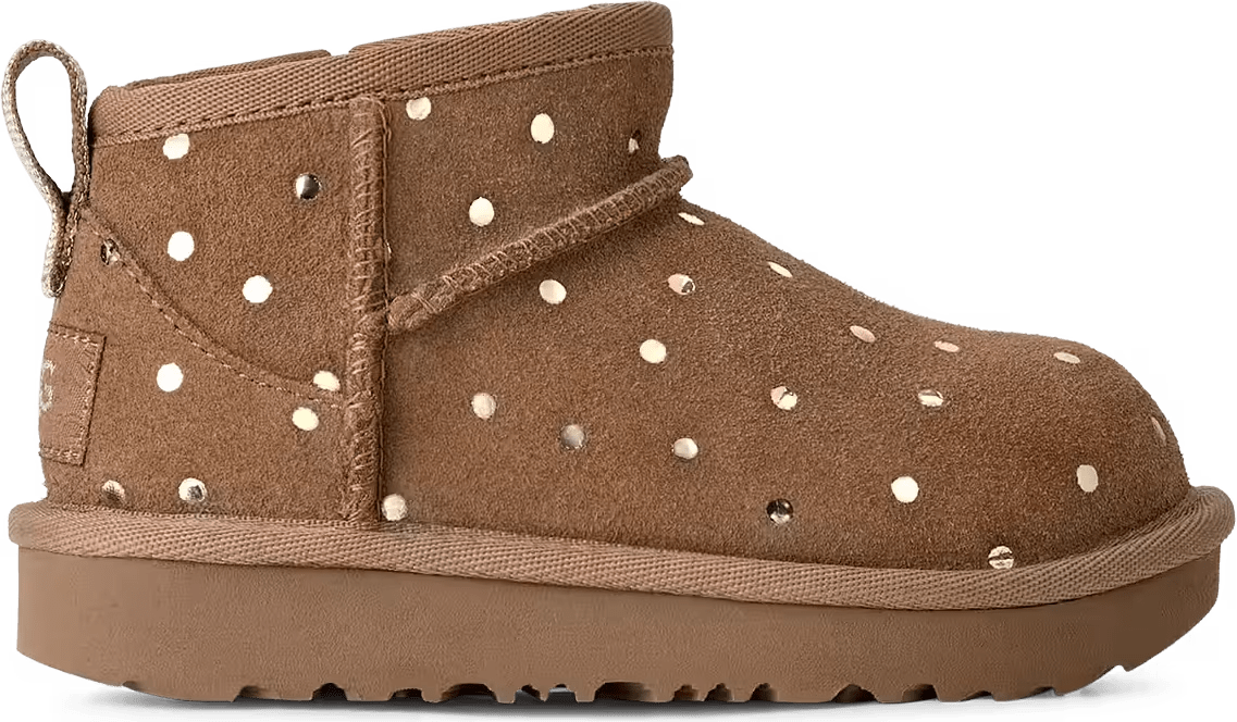 UGG Classic Ultra Mini Shiny Dots Boot Chestnut