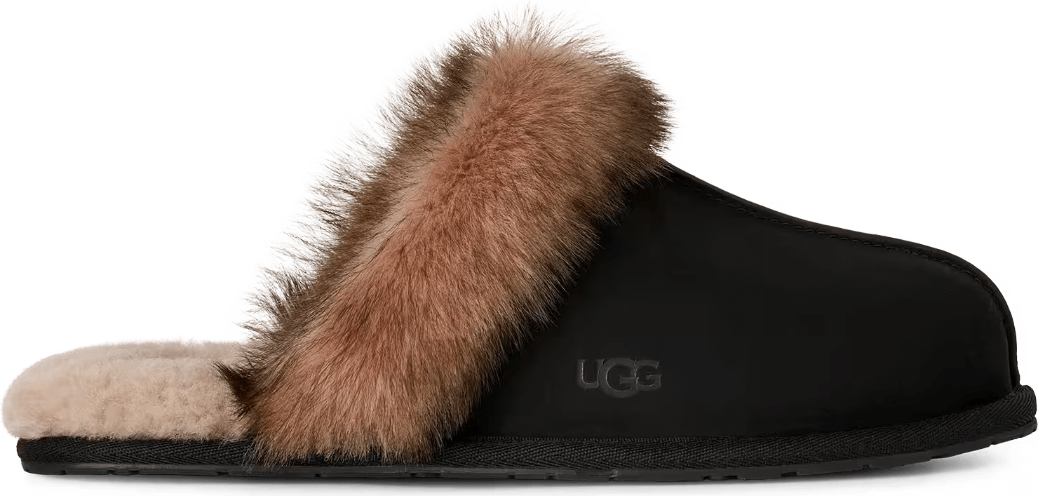 UGG Scuffette Nubuck-Pantoffel Black