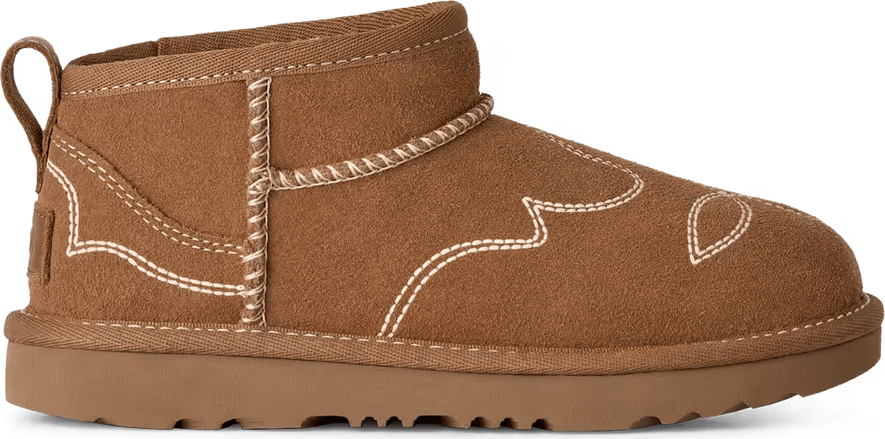 UGG Classic Ultra Mini Western-Laars Chestnut