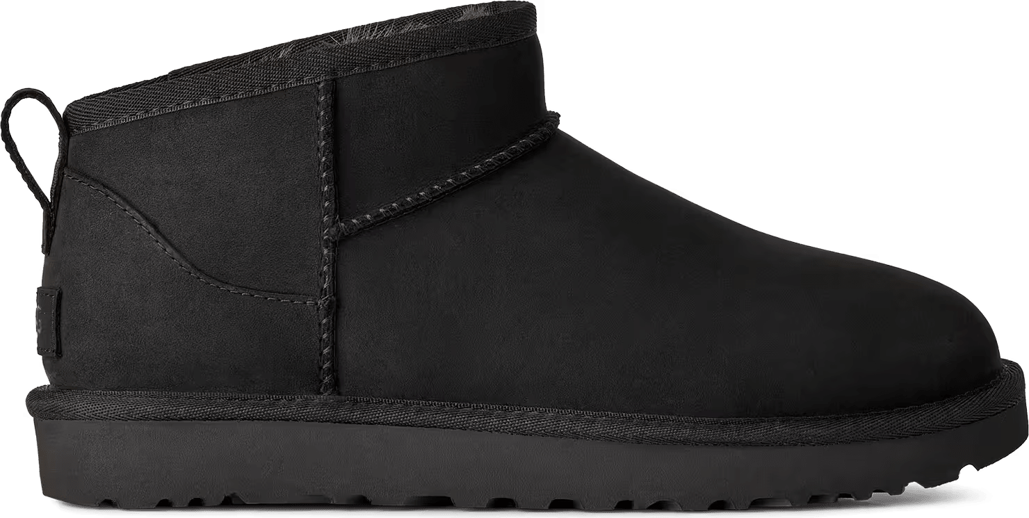 UGG Classic Ultra Mini Nubuck-Laars Black