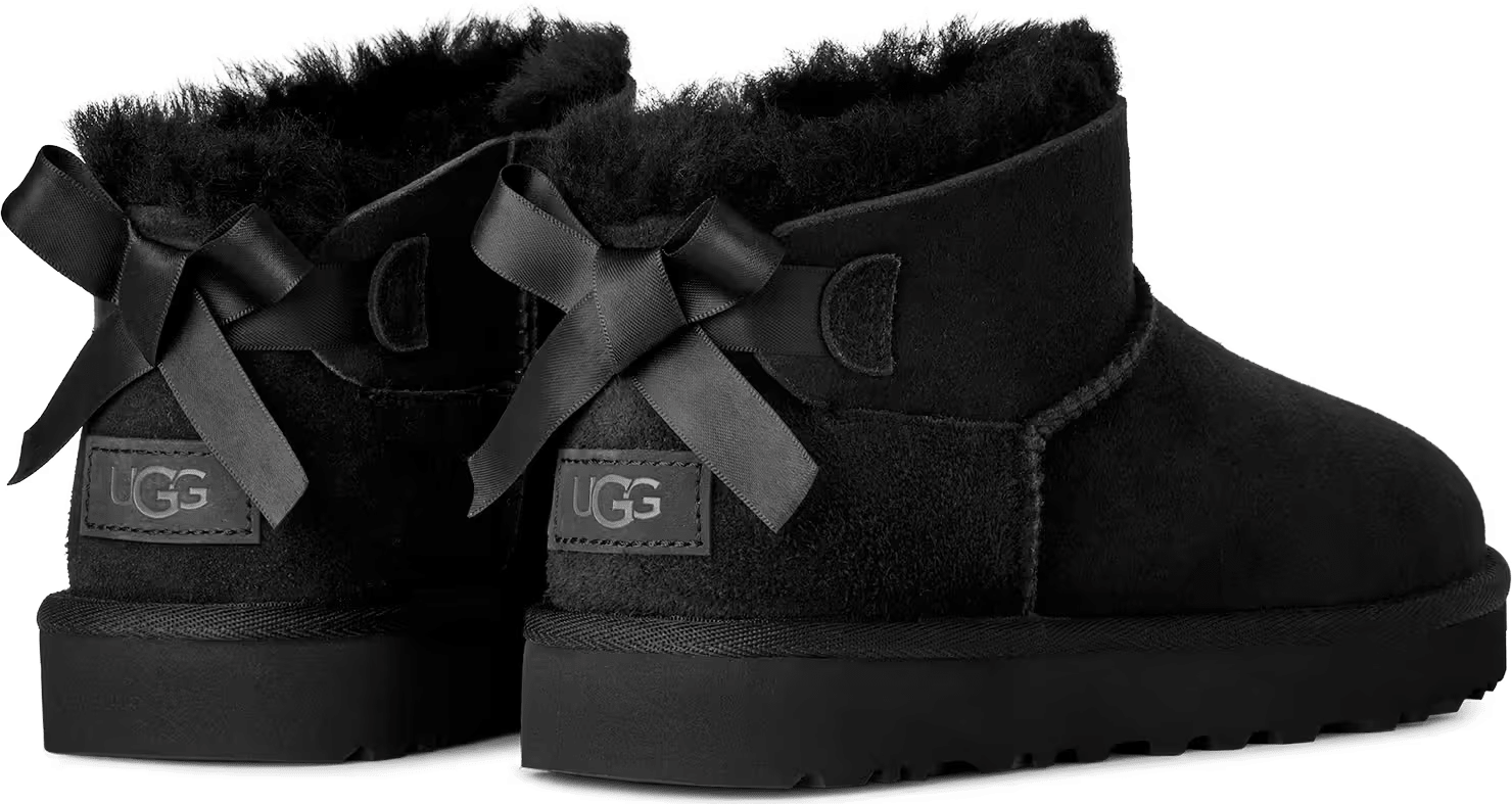UGG Ultra Mini Bailey Bow-Laars Black