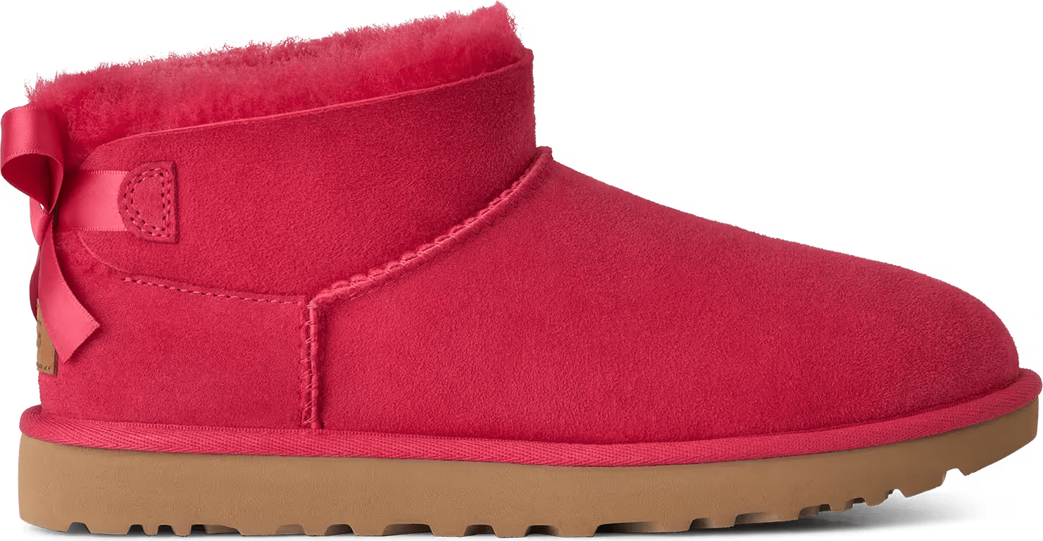 UGG Ultra Mini Bailey Bow "Ribbon Red"