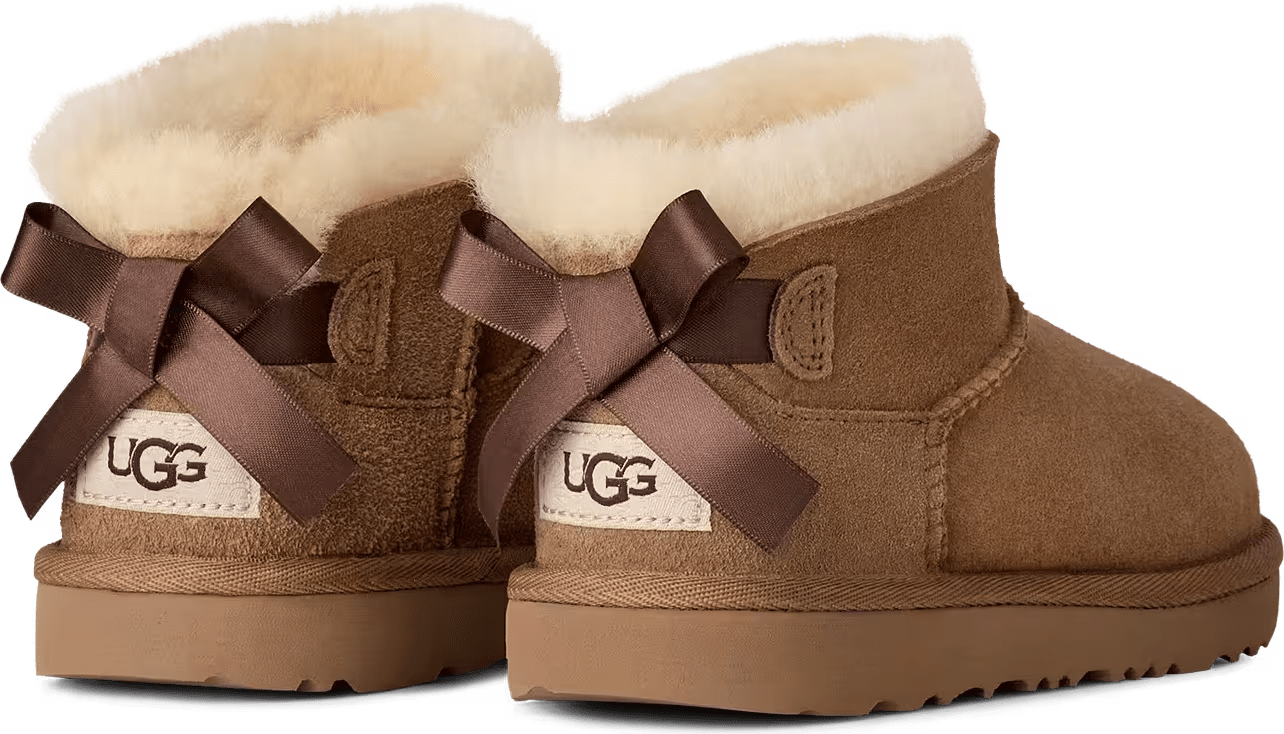 UGG Ultra Mini Bailey Bow-Laars Chestnut