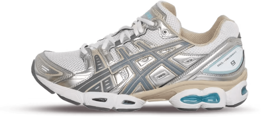 ASICS Gel-Nimbus 9 White Steel Grey