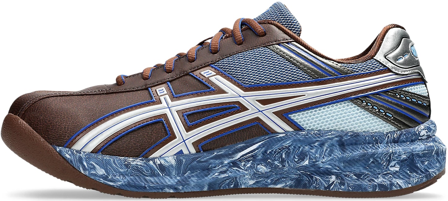 Kiko Kostadinov x Asics LYASA FF II "Reddish Brown Asics Blue"